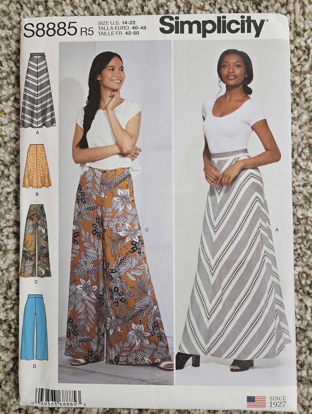 Simplicity Women’s Maxi Skirts & Pants Pattwrn